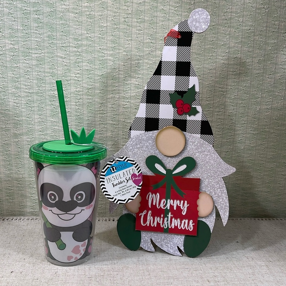 18 OZ Panda Tumbler Set